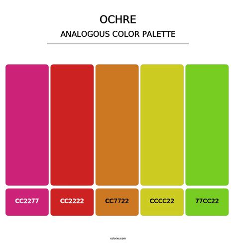 Analogous Ochre Color Palette