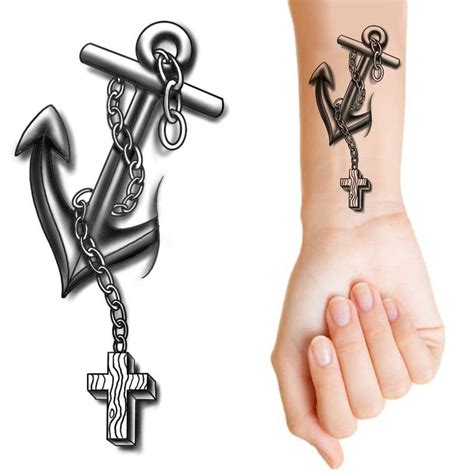 Placement Ideas for Anchor and Cross Tattoos