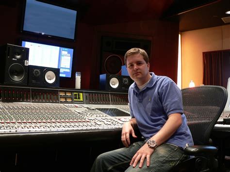 Andrew Dawson in the studio