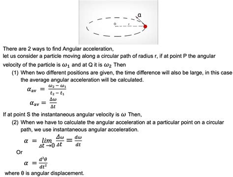 Angular acceleration concept