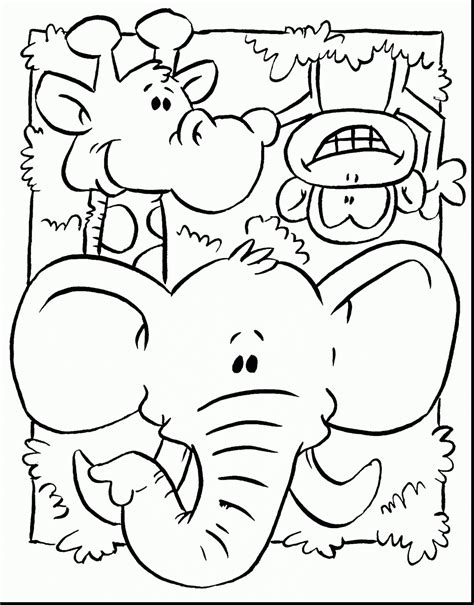 Animal coloring pages for kids