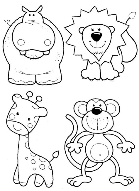 Animal coloring pages for children