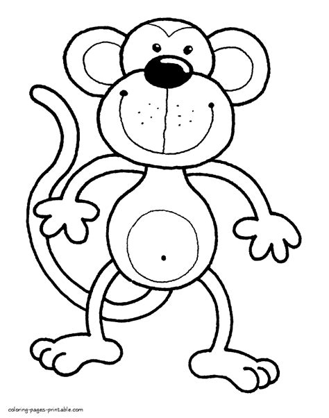 Animal coloring pages for preschoolers