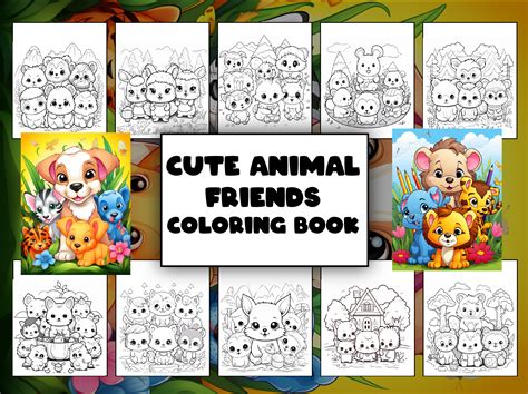 Animal Friends Coloring Book