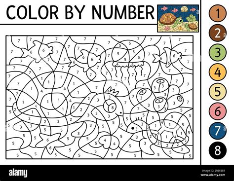 Animal Themed Color By Number Pages