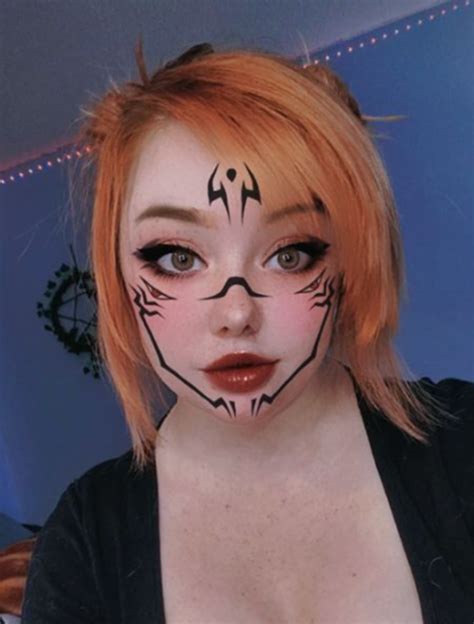 Anime-inspired makeup look