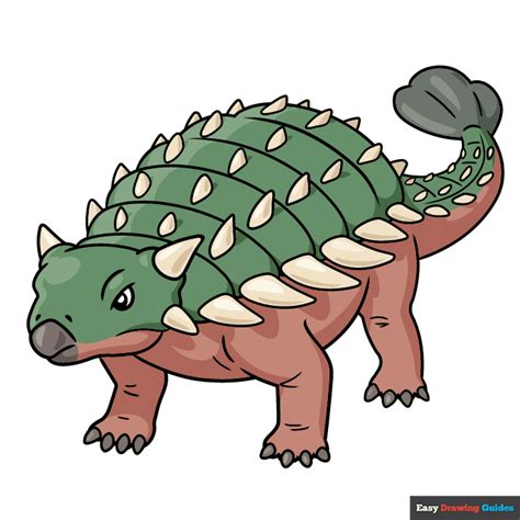 Ankylosaurus drawing for coloring