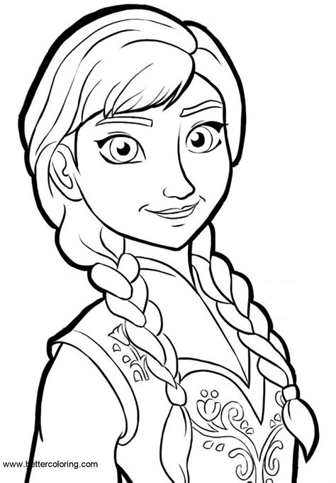 Anna Printable Coloring Pages