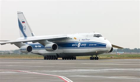 The Antonov An-124 Ruslan is one of the largest cargo aircraft in the world.