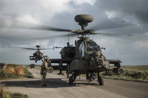 Apache Helicopter in Flight