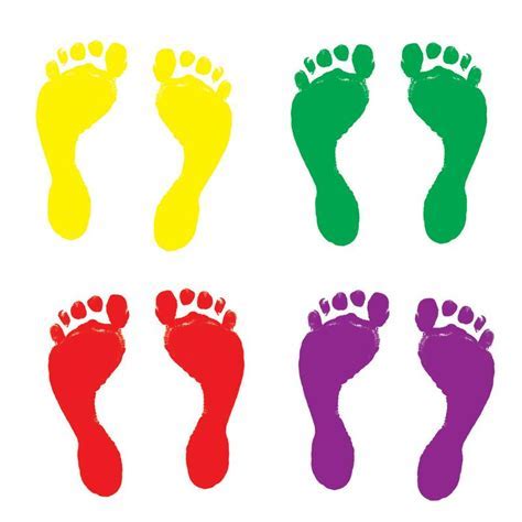 Various uses of footprint templates in education and therapy