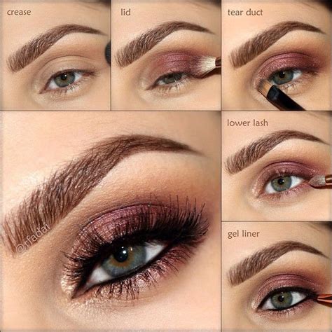 Applying Burgundy Eyeshadow