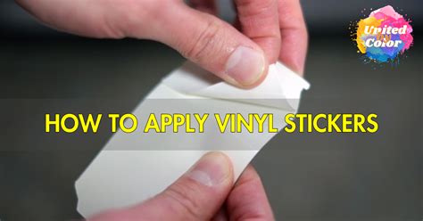 Applying Vinyl Stickers