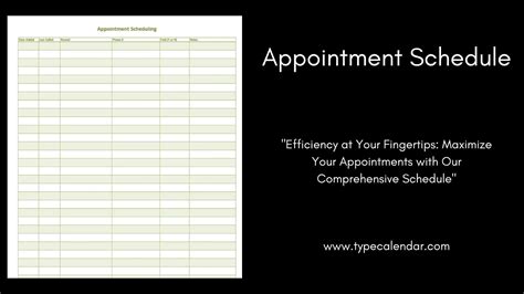 Appointment Scheduling