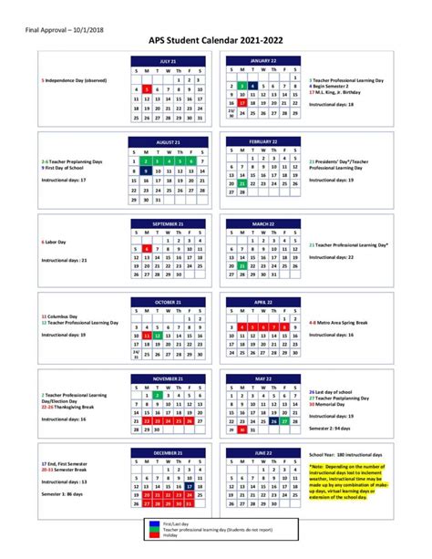 APS Calendar Image 1