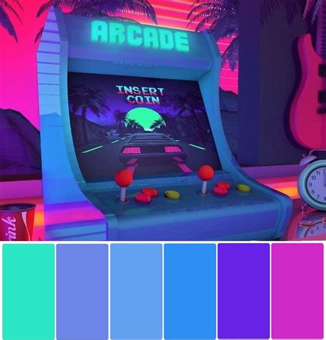 Arcade color palette inspiration