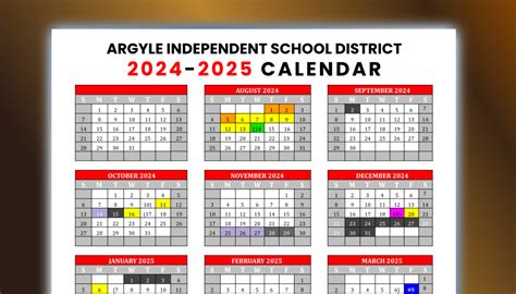 Argyle ISD Calendar Image