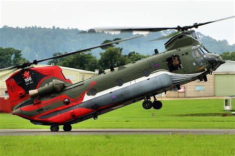 Army Chinook Helicopter in Action