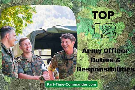 Army Officer Ranks and Responsibilities