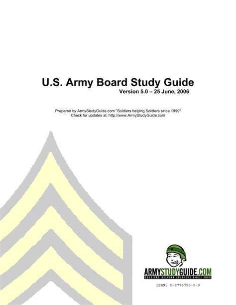 Army Study Guides