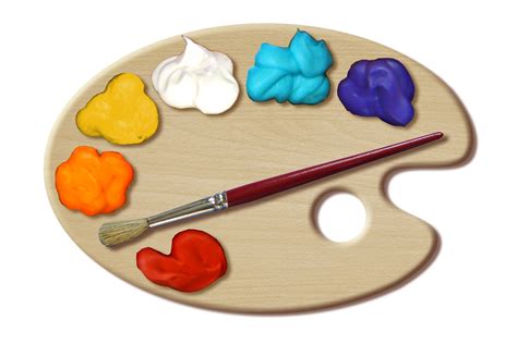 Art Palette Clip Art for Creative Projects