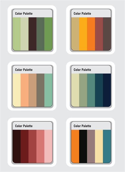 Artistic color palettes