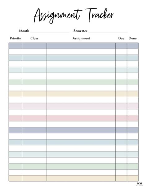 Assignment Tracker