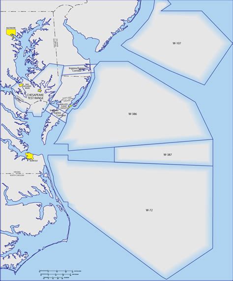 Aerial view of the Atlantic Test Range