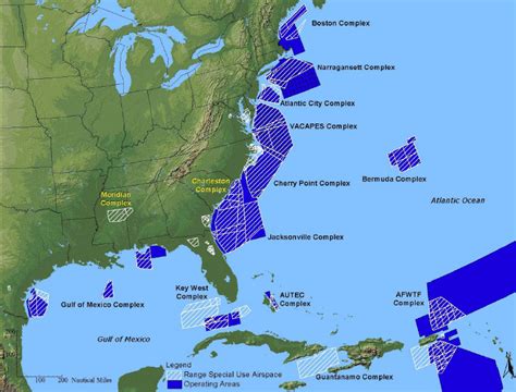 Missile testing at the Atlantic Test Range