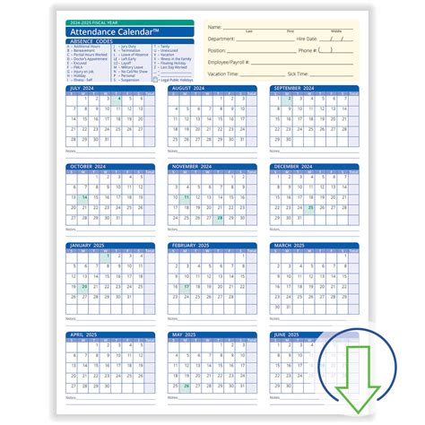 Attendance Calendar