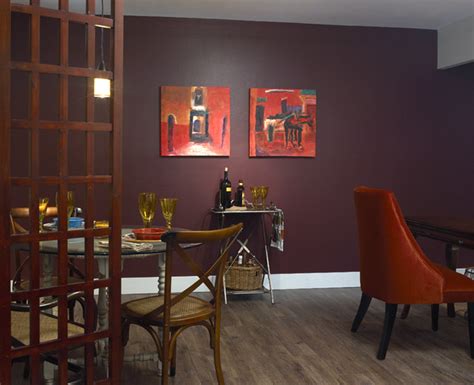 Aubergine Accent Wall