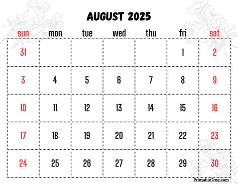 August 2025 Time Management