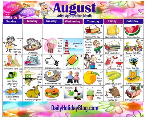 August holidays