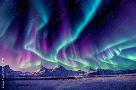 Aurora borealis color palette