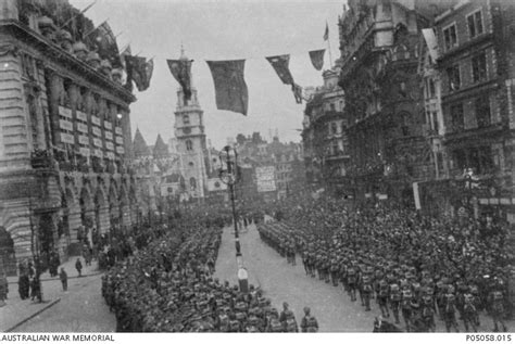 Australian soldiers celebrating the end of the war