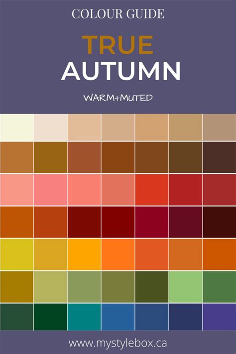 Autumn Color Palette Fashion