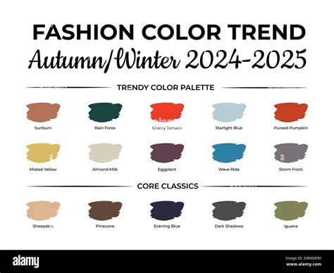 Autumn Color Palette Fashion Trends