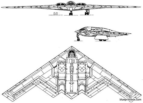 B-2 Spirit Model Blueprint