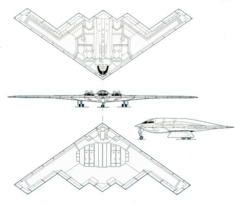 B-2 Spirit Model Schematic