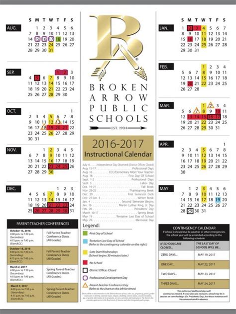 BA Schools Calendar Best Practices