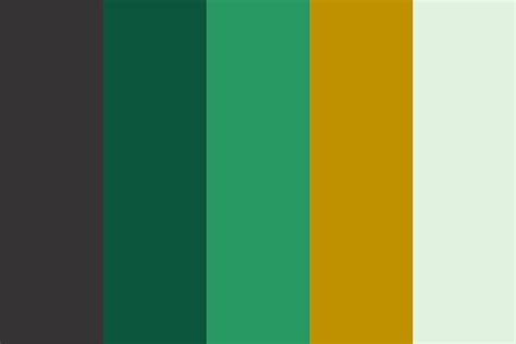 Balanced Green and Gold Palette Example