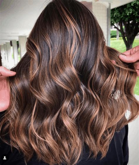 Balayage brown hair