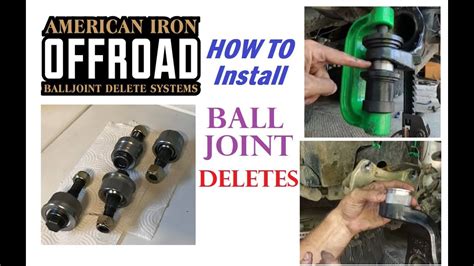 Ball Joint Delete Kit Components