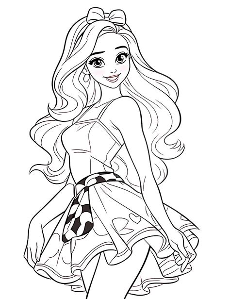 Barbie coloring pictures for different ages