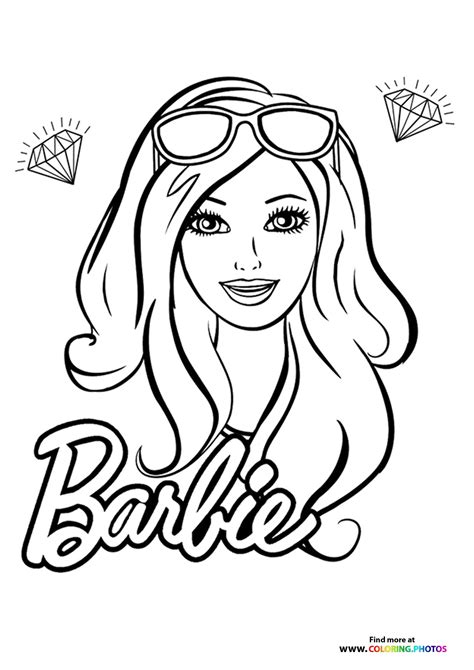 Barbie coloring pictures and learning