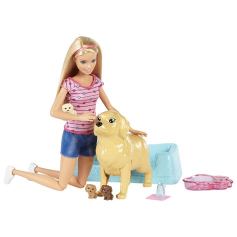 Barbie with Pets Coloring Page