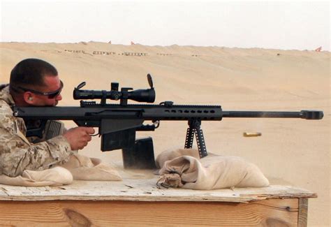 The Barrett M107 action is a popular choice for precision 50 BMG rifles