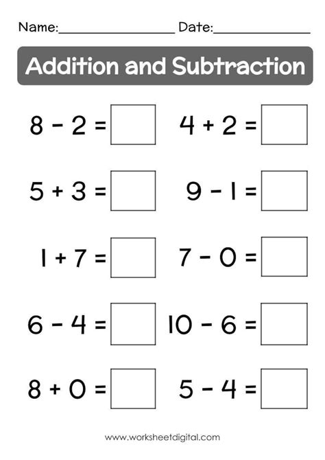 Basic addition and subtraction concepts