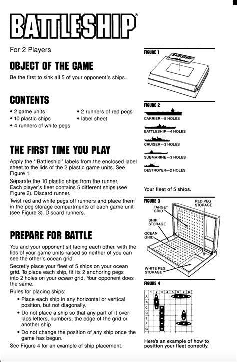 Giant Battleship Game Rules