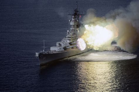 Battleship shell explosion